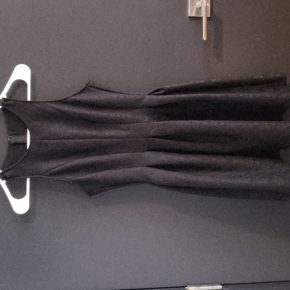 Bershka Size M Black Pleated Fit & Flare